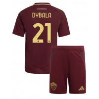 Koszulka piłkarska AS Roma Paulo Dybala #21 Strój Domowy dla dzieci 2024-25 tanio Krótki Rękaw (+ Krótkie spodenki)